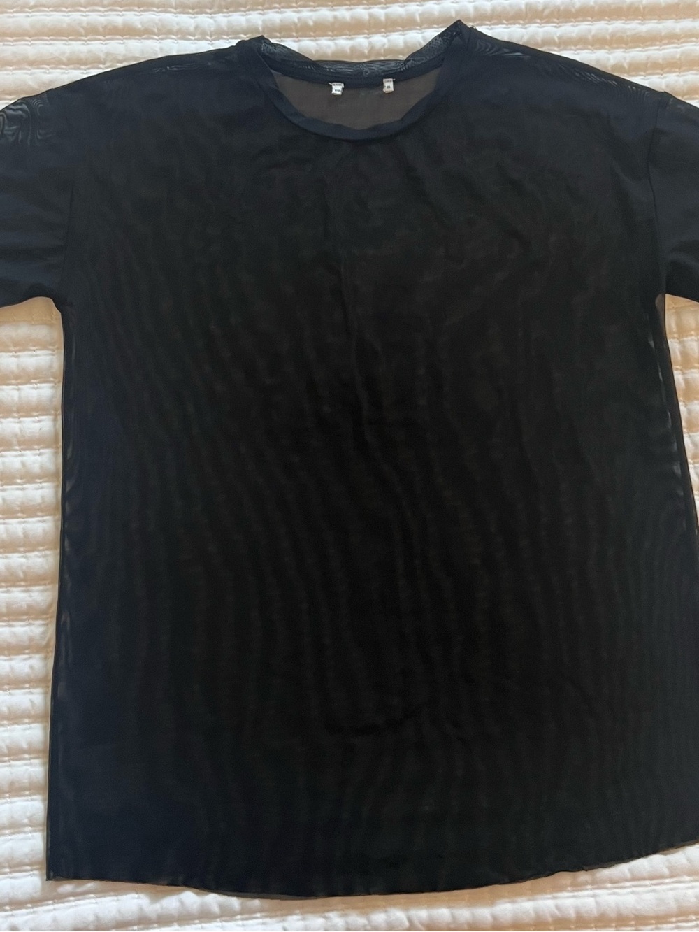 Sheer Black Tee